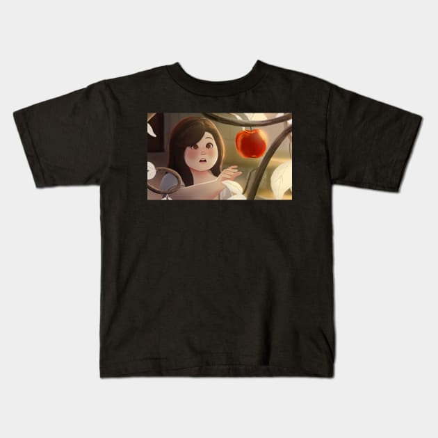 Snow White and the Red Shoes Kids T-Shirt by curiousquirrel